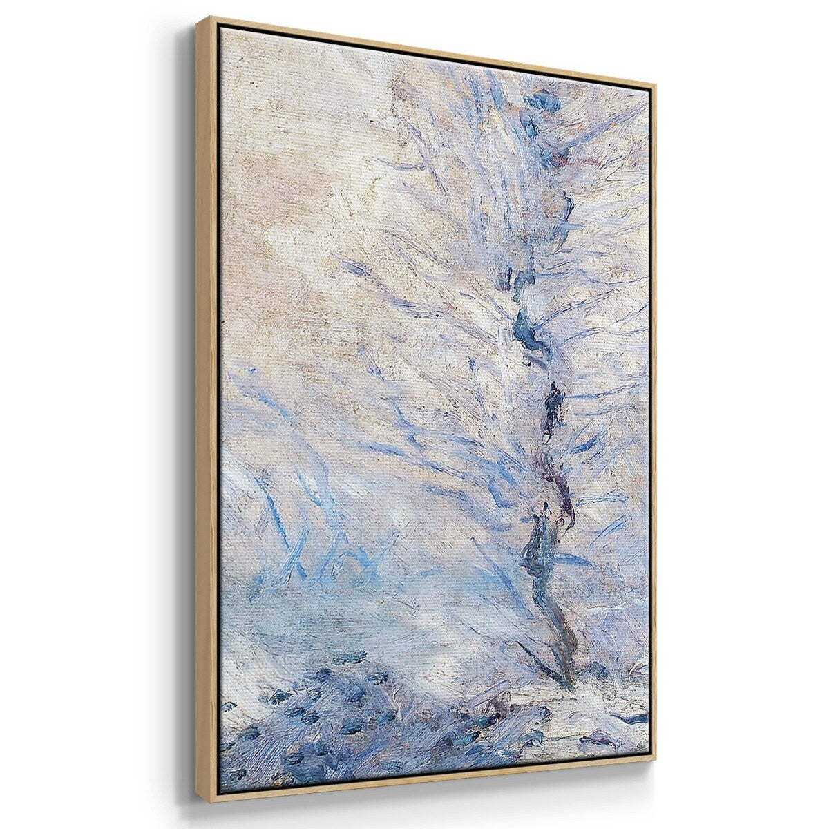The Entrance to Giverny under the Snow, 1885 - Multi Piece Framed Canvas