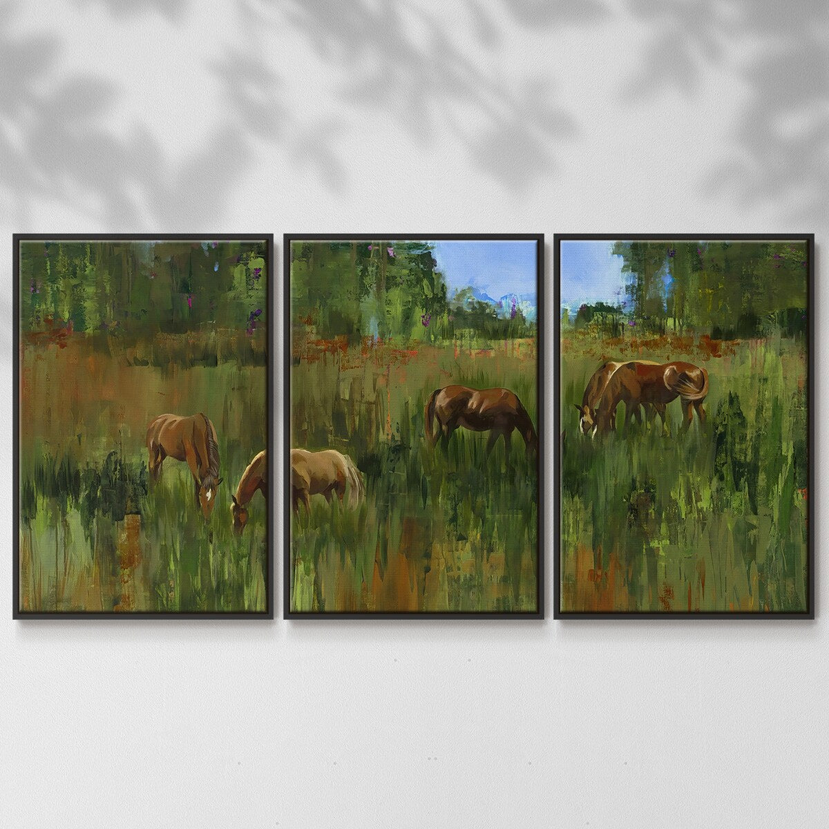 The Grass is Always Greener - Multi Piece Framed Canvas