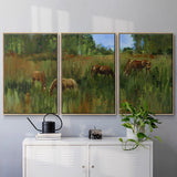 The Grass is Always Greener - Multi Piece Framed Canvas