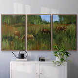 The Grass is Always Greener - Multi Piece Framed Canvas