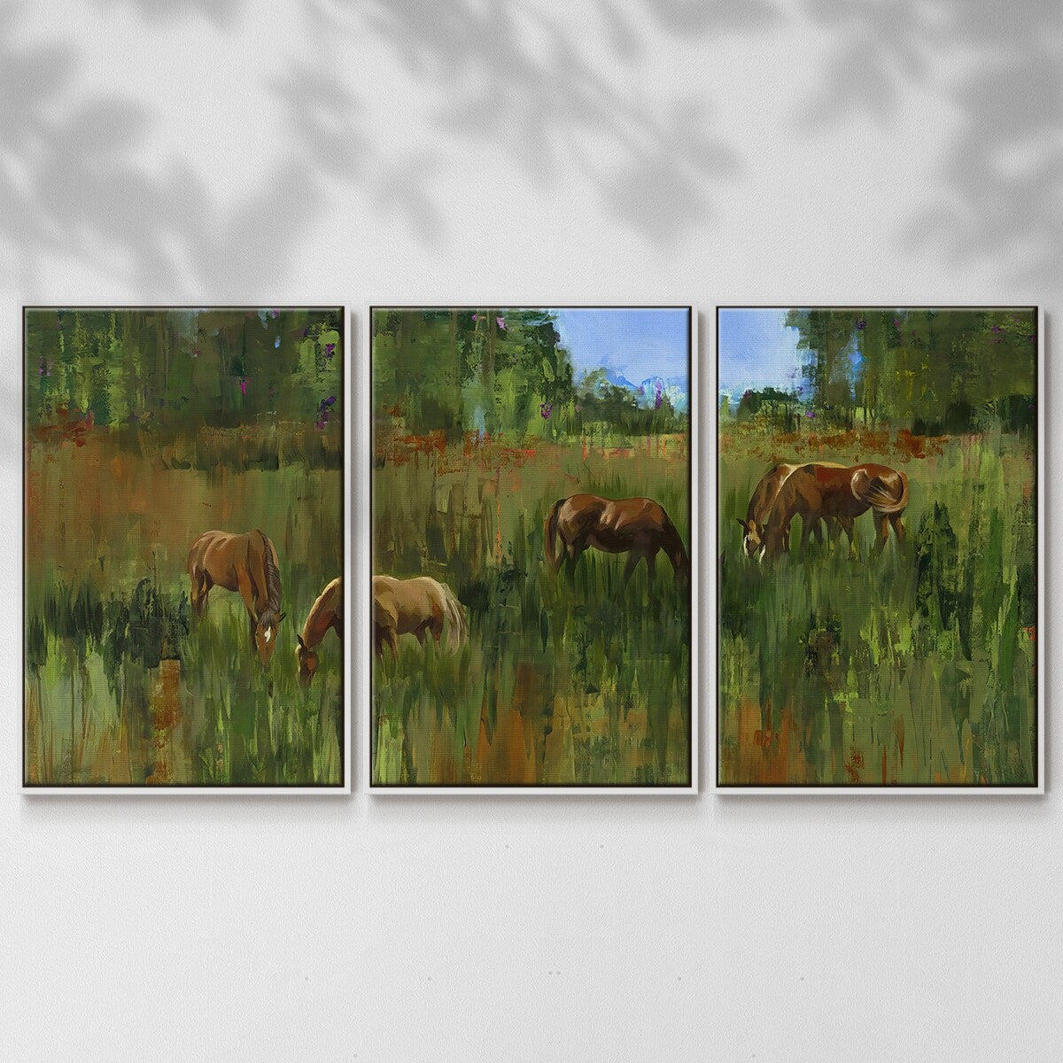 The Grass is Always Greener - Multi Piece Framed Canvas