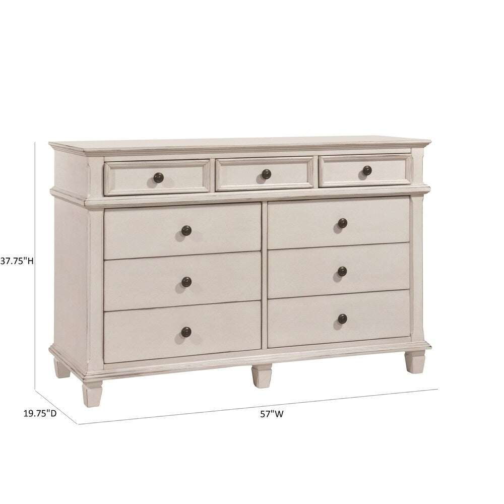 Coaster Furniture Carolina Antique White 5-piece Panel Bedroom Set
