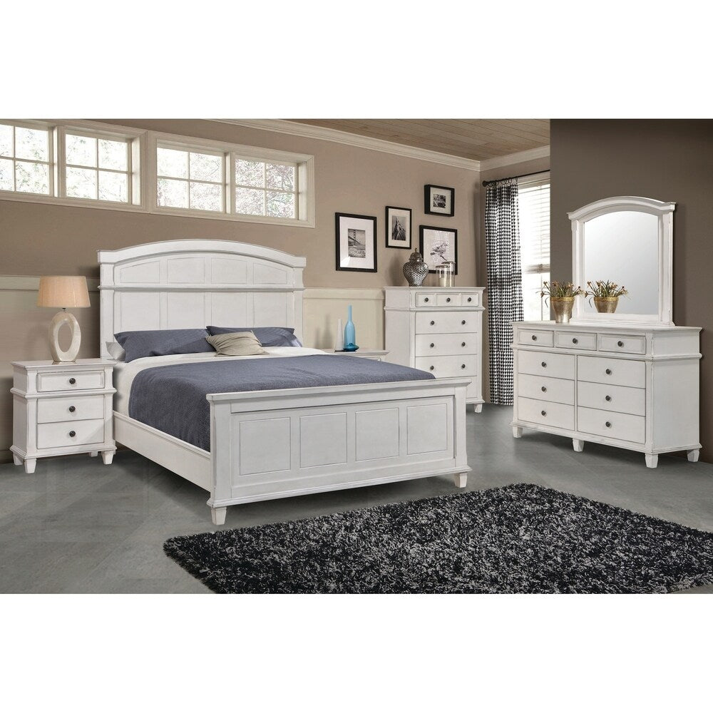 Coaster Furniture Carolina Antique White 5-piece Panel Bedroom Set