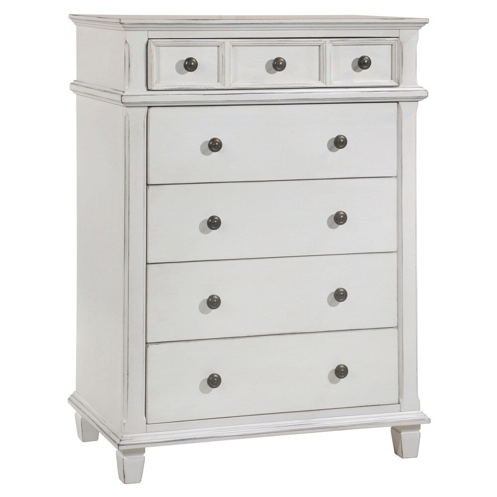 Coaster Furniture Carolina Antique White 5-piece Panel Bedroom Set