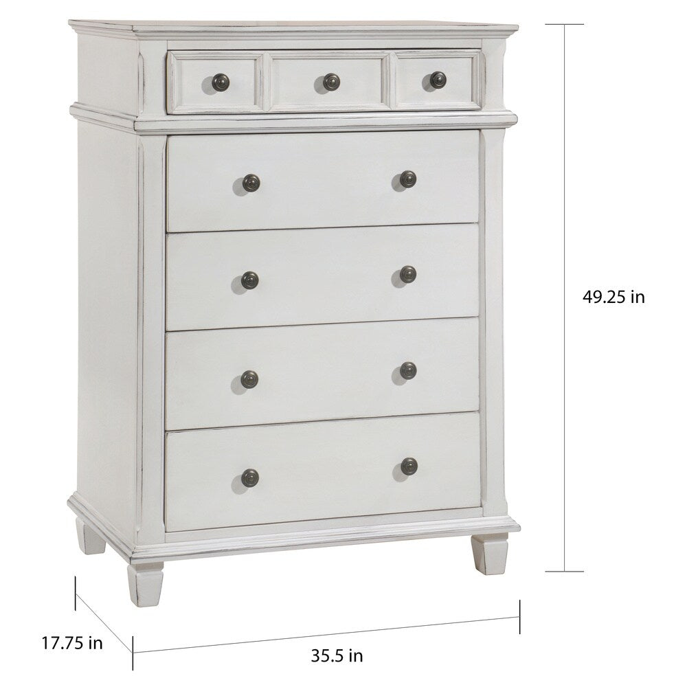 Coaster Furniture Carolina Antique White 5-piece Panel Bedroom Set