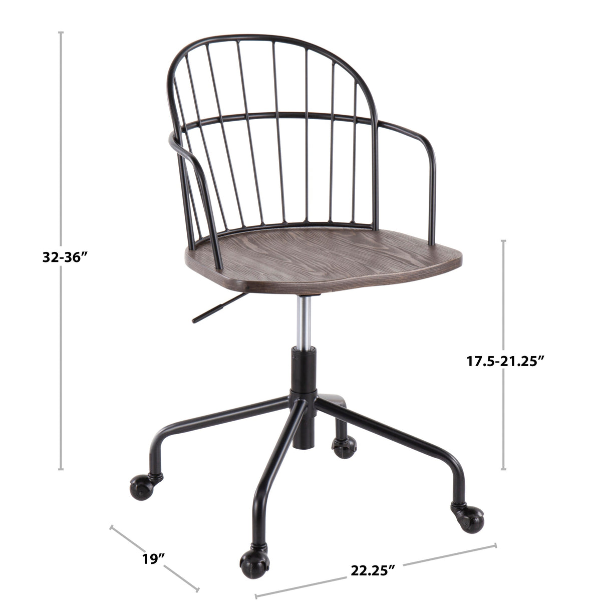 The Gray Barn Ellul Adjustable Office Chair