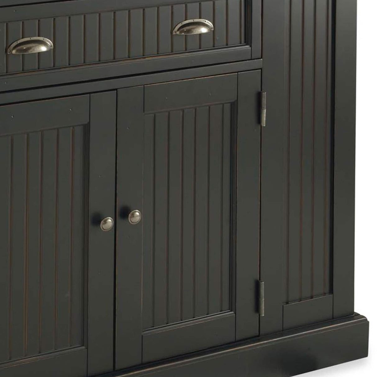 The Gray Barn Firebranch 3-pc. Distressed Black Kitchen Island Set