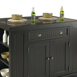 The Gray Barn Firebranch 3-pc. Distressed Black Kitchen Island Set