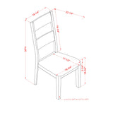 The Gray Barn Lyndale Farmhouse White Dining Chairs (Set of 2)