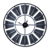 The Gray Barn Round Wall Clock with Roman Numerals on-light Weathered Face