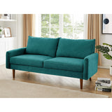 The Jasper II Modern Poly Fabric Sofa by Coosy Home