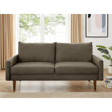 The Jasper II Modern Poly Fabric Sofa by Coosy Home