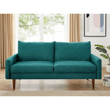 The Jasper II Modern Poly Fabric Sofa by Coosy Home
