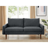 The Jasper II Modern Poly Fabric Sofa by Coosy Home