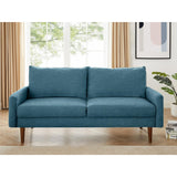The Jasper II Modern Poly Fabric Sofa by Coosy Home
