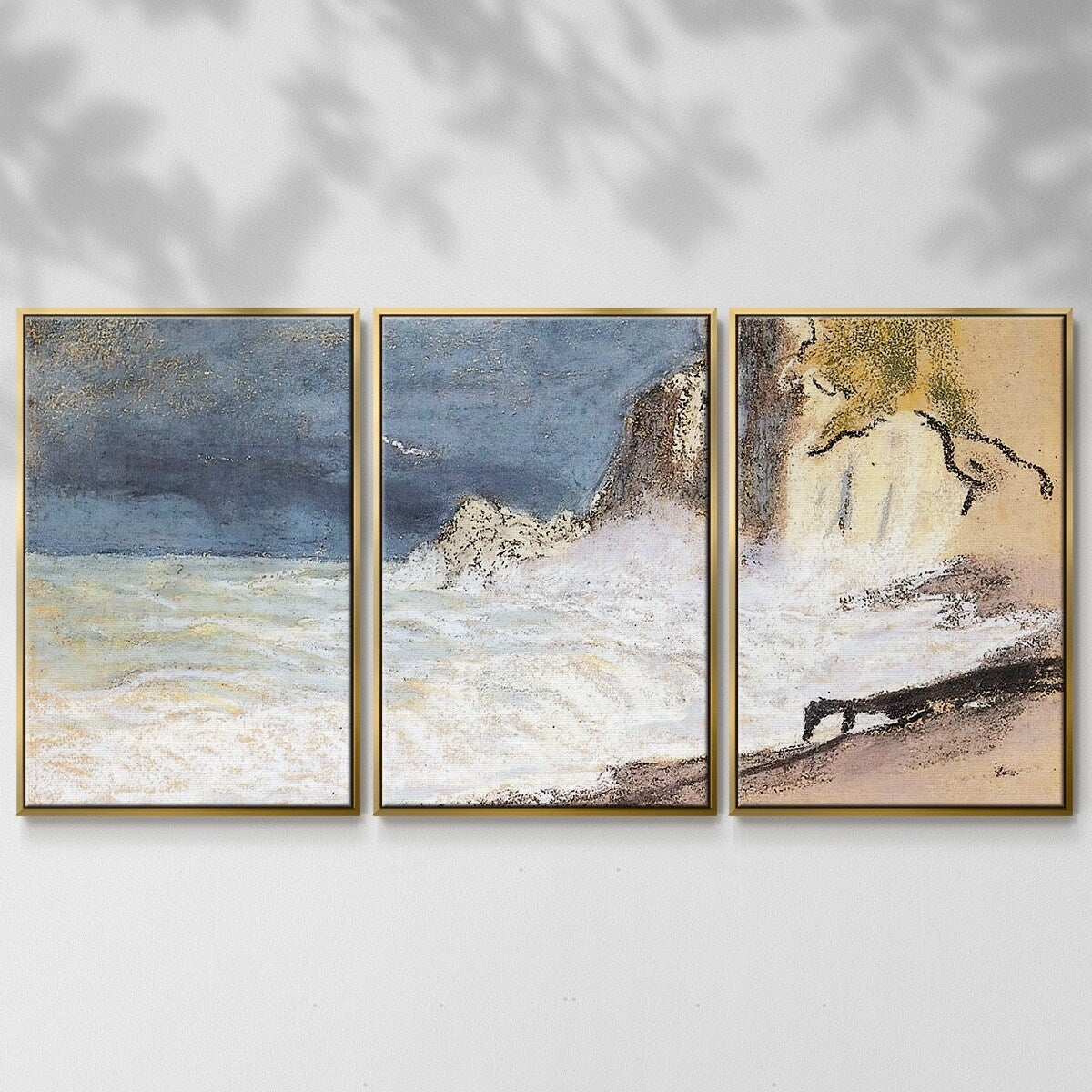 The Manneport, Etretat - Multi Piece Framed Canvas