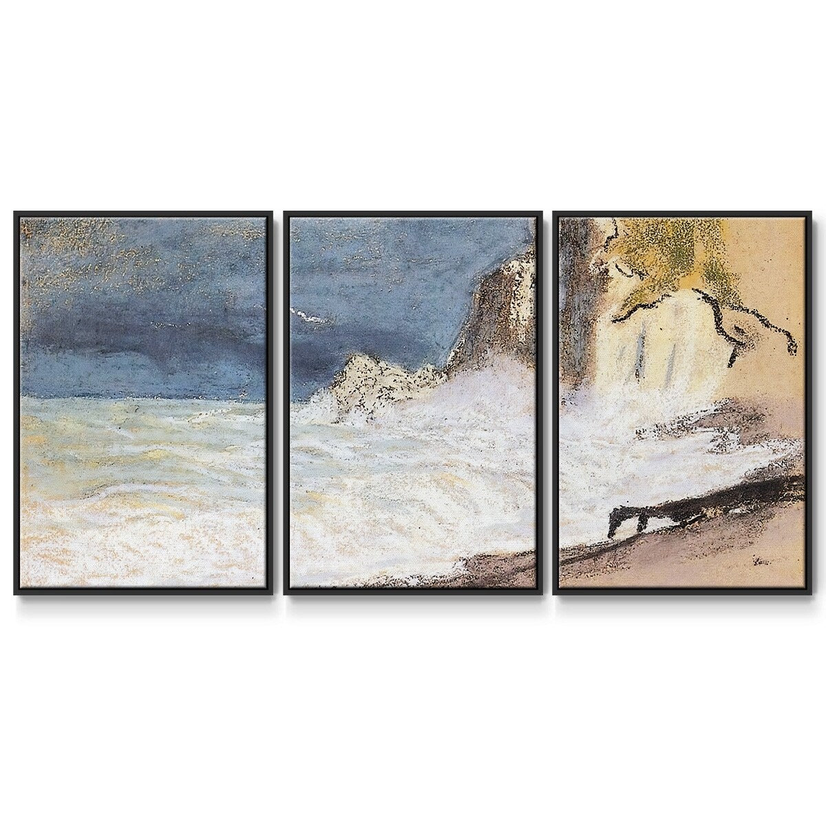 The Manneport, Etretat - Multi Piece Framed Canvas