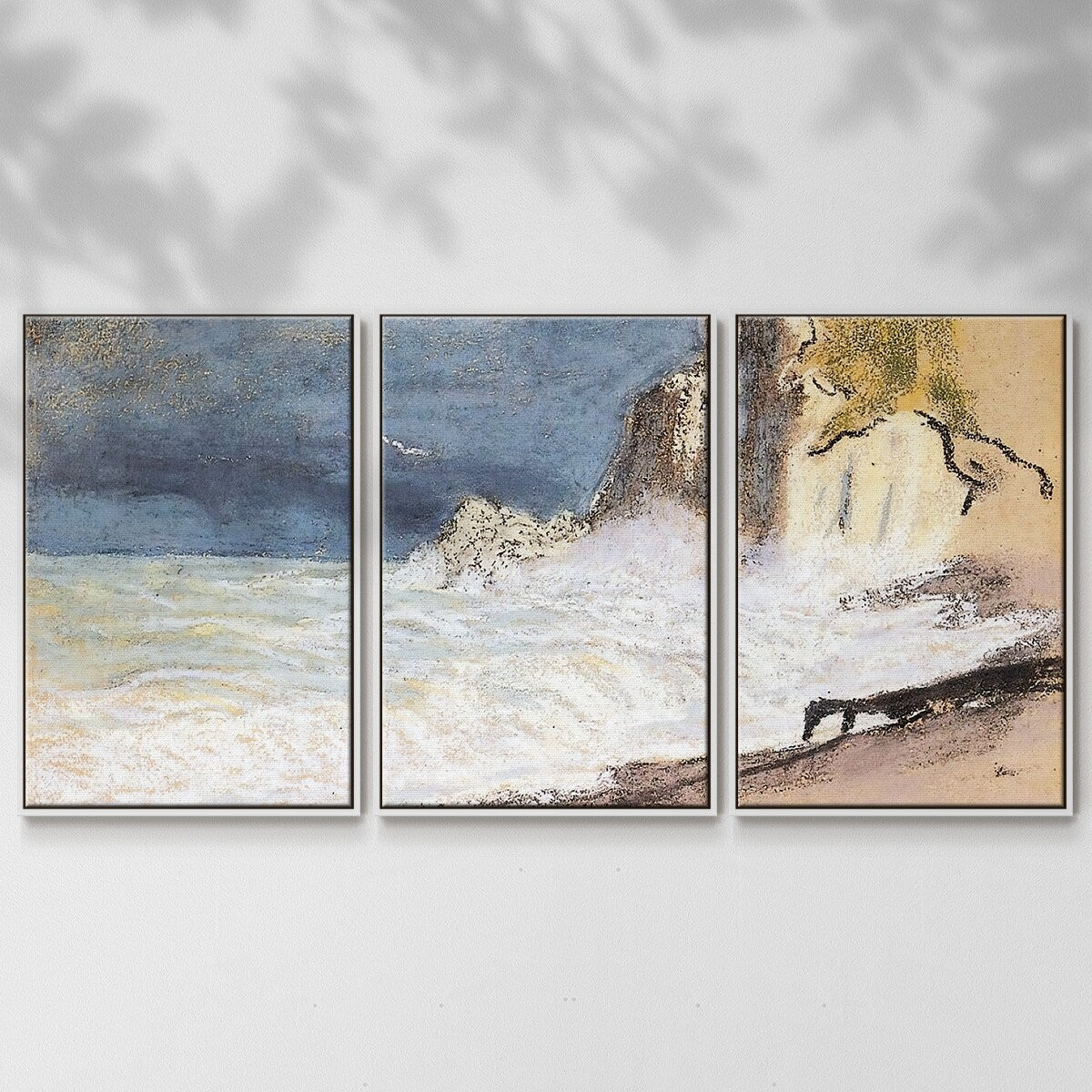 The Manneport, Etretat - Multi Piece Framed Canvas