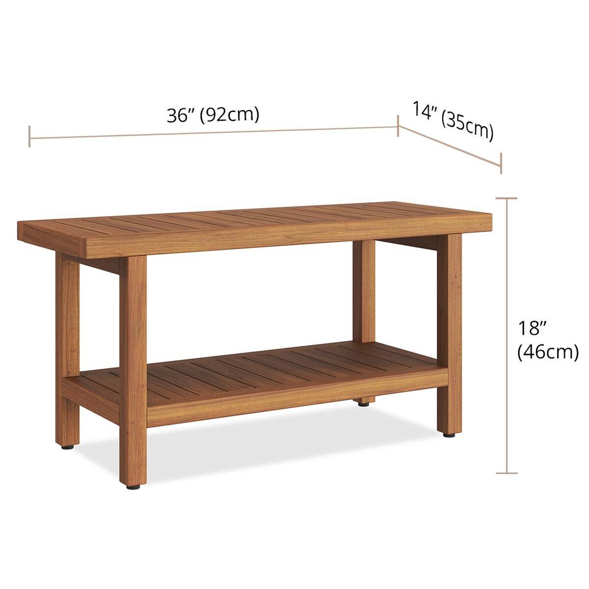 The Original Spa Teak Shower Bench