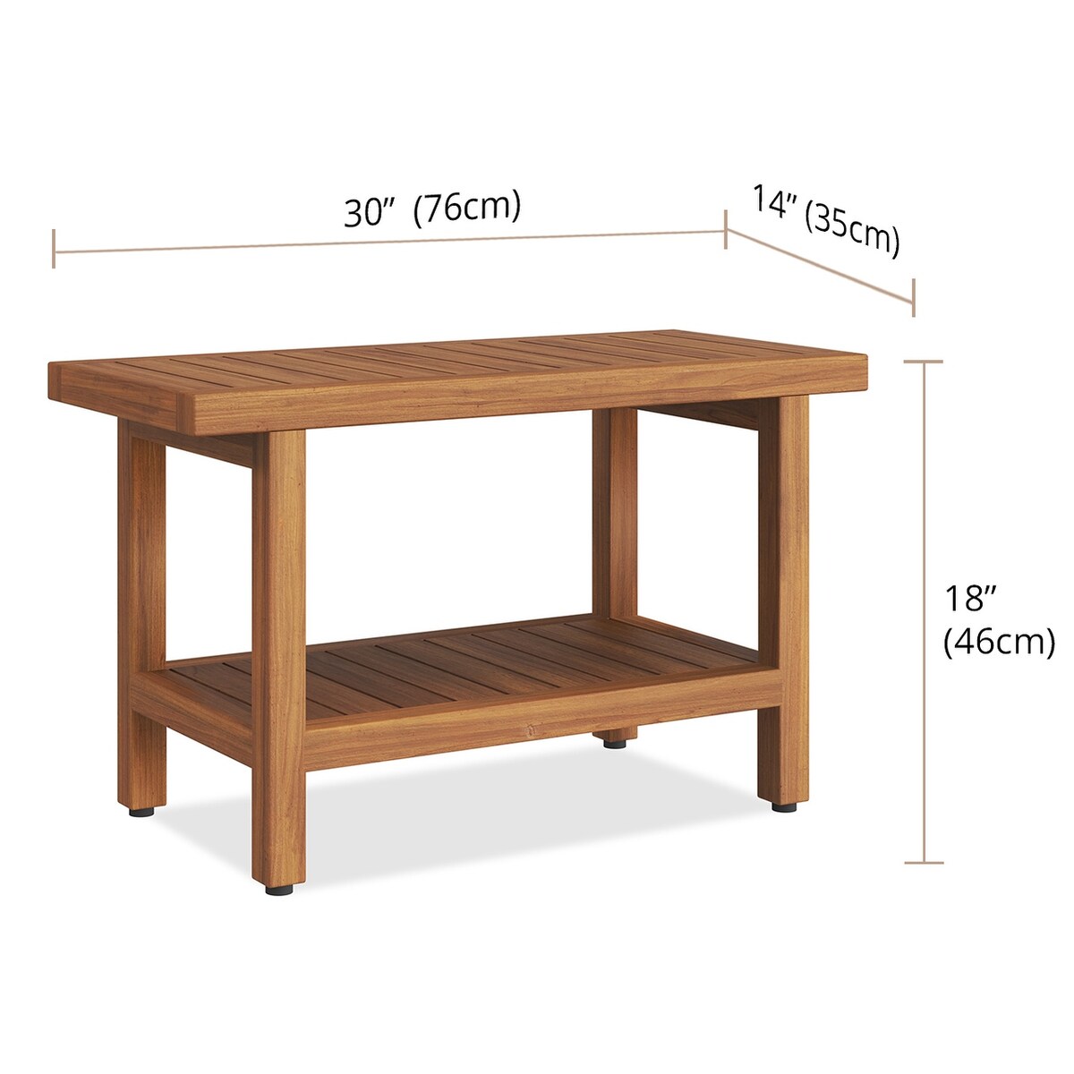 The Original Spa Teak Shower Bench