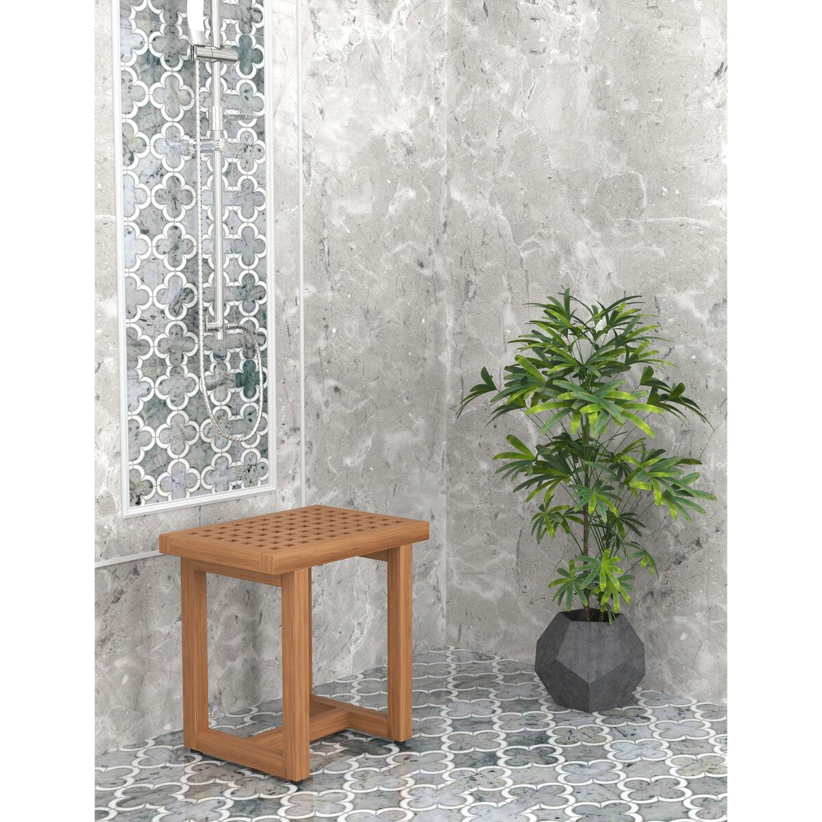 The Original Grate Teak Shower Bench