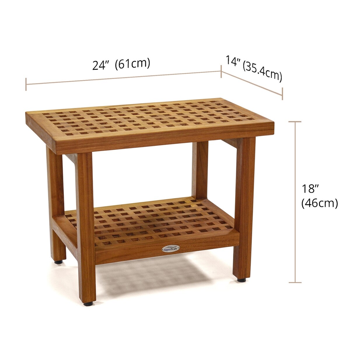 The Original Grate Teak Shower Bench