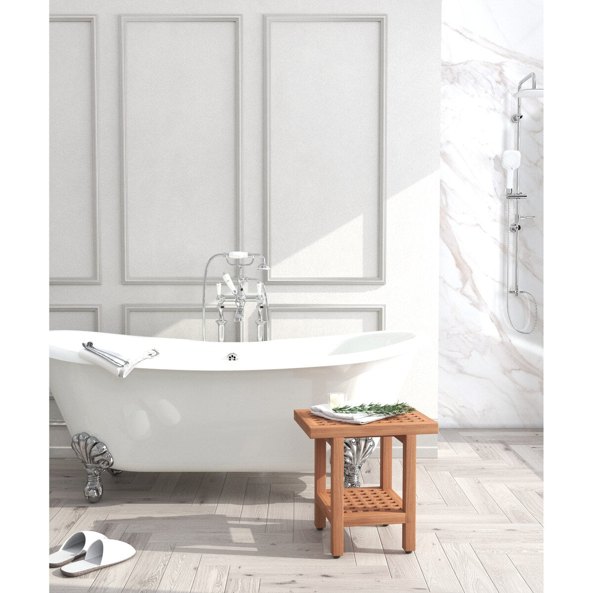 The Original Grate Teak Shower Bench
