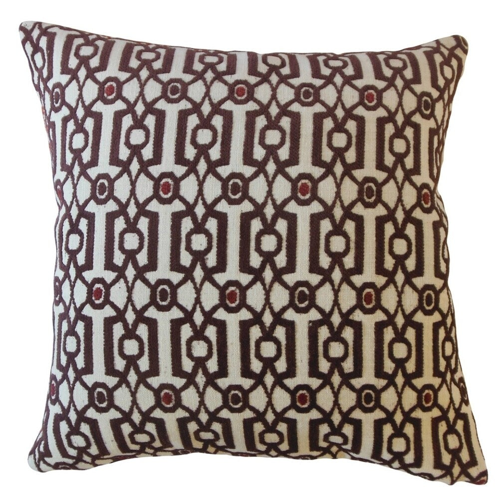 The Pillow Collection Saadet Crewel Decorative Throw Pillow