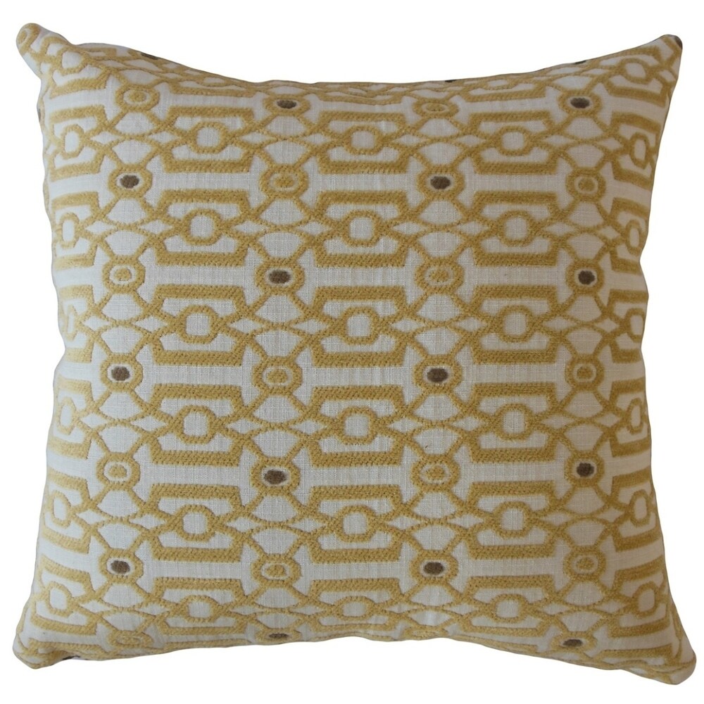 The Pillow Collection Saadet Crewel Decorative Throw Pillow