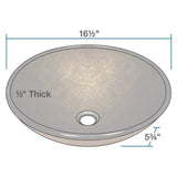 Polaris Sinks Bronze Foil/ Chrome Glass Vessel Sink and Faucet