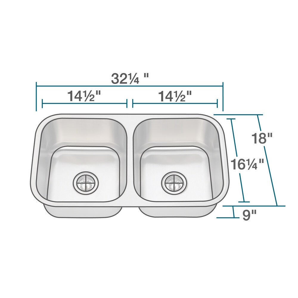 The Polaris Sinks PA205 16-gauge Kitchen Ensemble - Stainless Steel