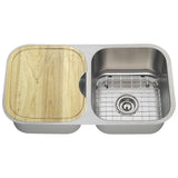 The Polaris Sinks PA205 16-gauge Kitchen Ensemble - Stainless Steel