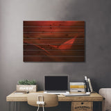 The Red Valley Print On Wood by Heidi Westum - Multi-Color