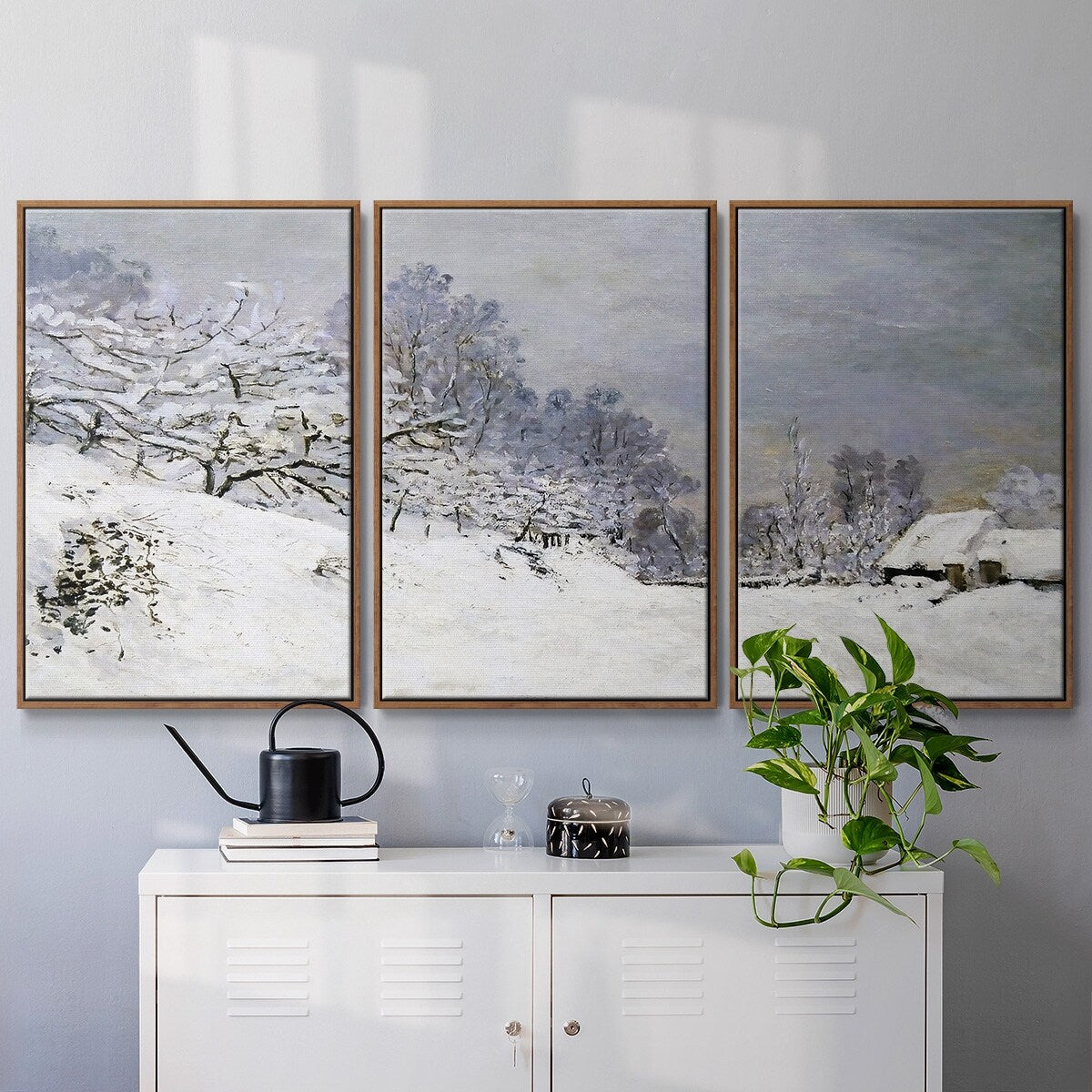 The Road in front of Saint - Multi Piece Framed Canvas
