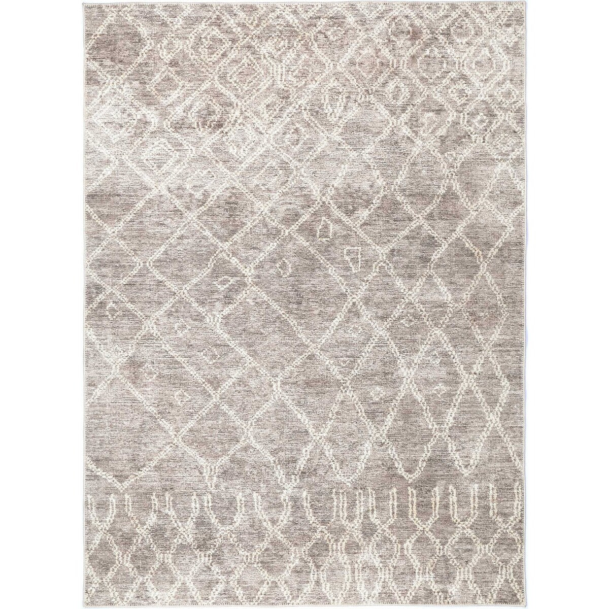 The Rug Collective Nordic Nahla Beige Rug Machine Washable Area Rug