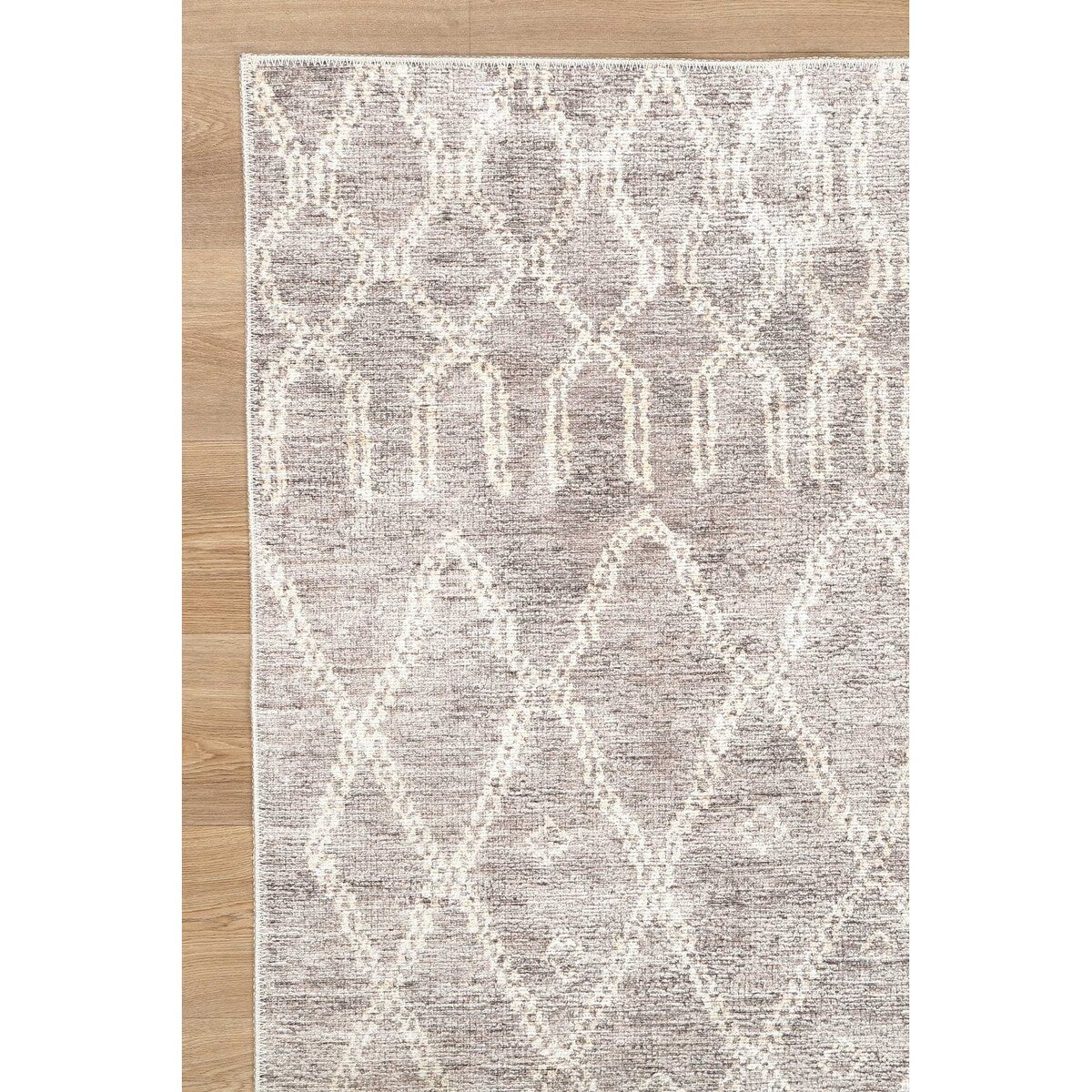 The Rug Collective Nordic Nahla Beige Rug Machine Washable Area Rug