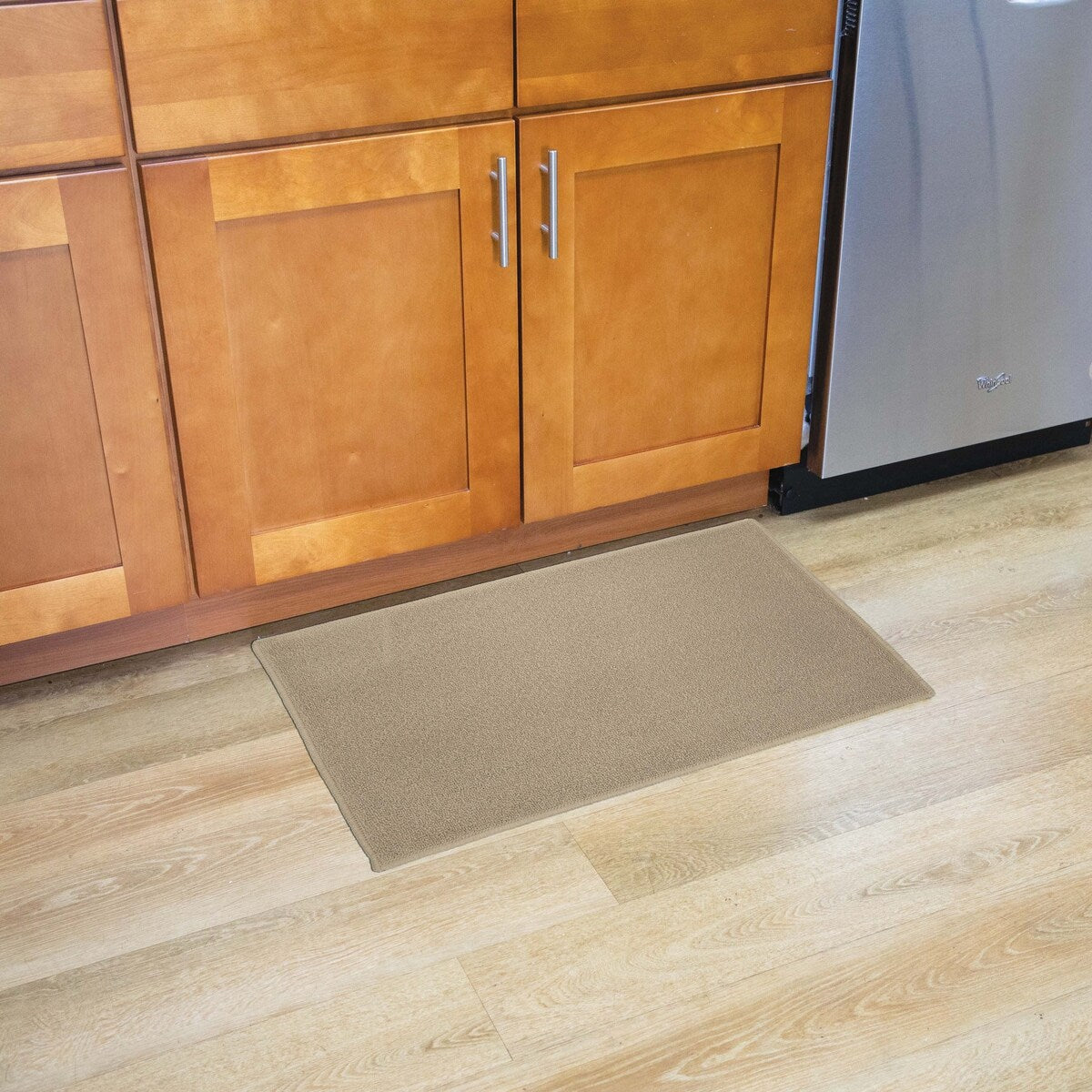The Sloppy Chef Solid Skid-Resistant Kitchen Rug