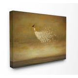 Stupell Beauty and Birds Woman with White Dress of Birds Flying Canvas Wall Art, 16 x 20, Proudly Made in USA - Multi-Color