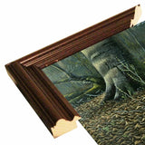 The Suitor - Wild Turkeys-WILGOE7327 Framed Print 18.75"x40.25" by Wilhelm Goebel