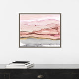 The Vineyard I Blush by Chris Paschke Framed Canvas Wall Art Print - Sylvie Greywash