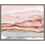 The Vineyard I Blush by Chris Paschke Framed Canvas Wall Art Print - Sylvie Greywash