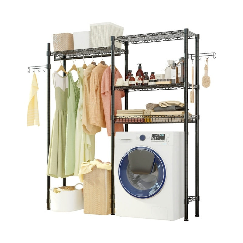 The Washer and Dryer Storage Shelf Garment Rack