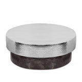 Thelen Modern Handcrafted Hammered Aluminum Two Toned Coffee Table by Christopher Knight Home - 29.00" L x 29.00" W x 12.00" H