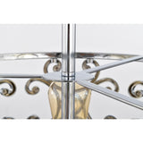 Theofy 18 Inch Glam-Modern Drum Shade Semi Flush Mount 3-Light