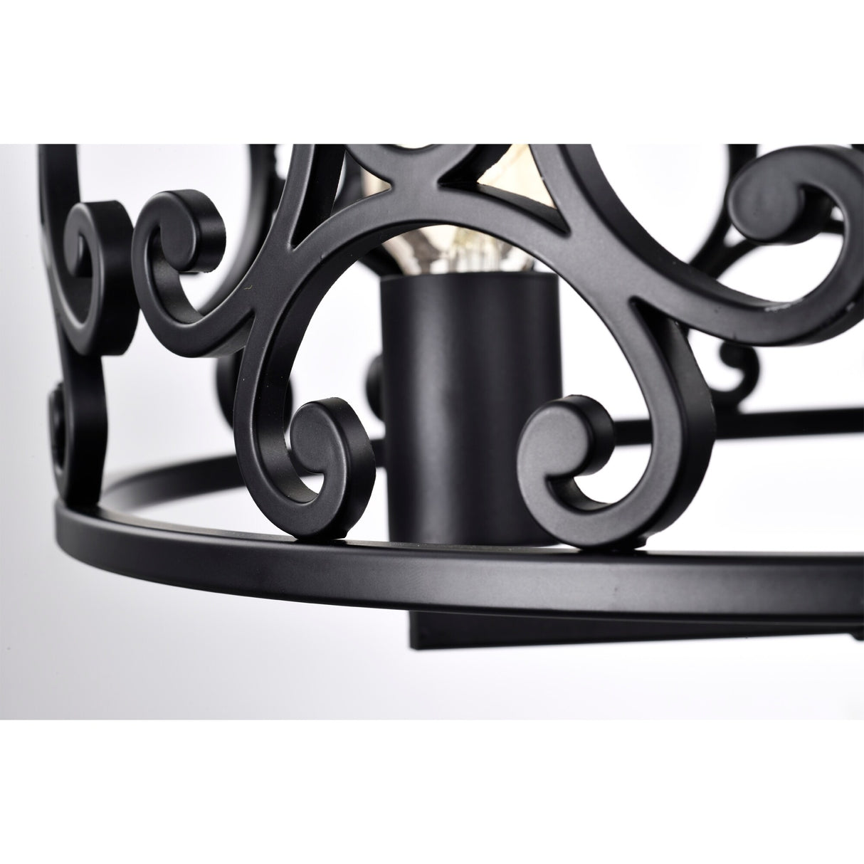 Theofy 18 Inch Glam-Modern Drum Shade Semi Flush Mount 3-Light