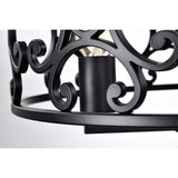 Theofy 18 Inch Glam-Modern Drum Shade Semi Flush Mount 3-Light