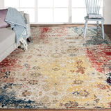 Theory Distressed Multi-Colored Abstract Area Rug