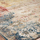 Theory Distressed Multi-Colored Abstract Area Rug