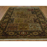 Thick and Plush Rajasthan Garden Design Handmade Rug - Multi-color