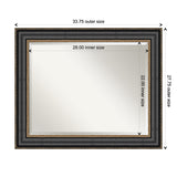 Beveled Wall Mirror - Thomas Black Bronze Frame - Thomas Black Bronze
